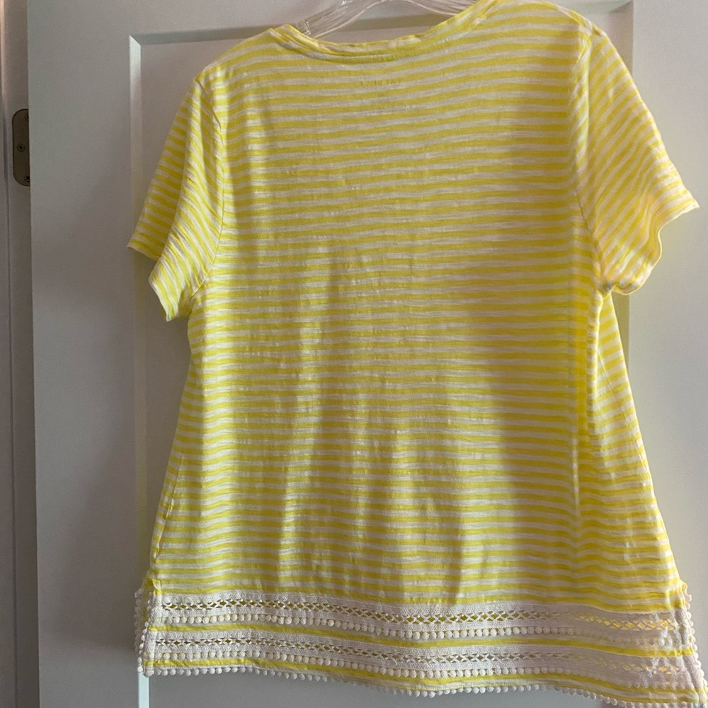 Talbots striped cotton top - Picture 2 of 6